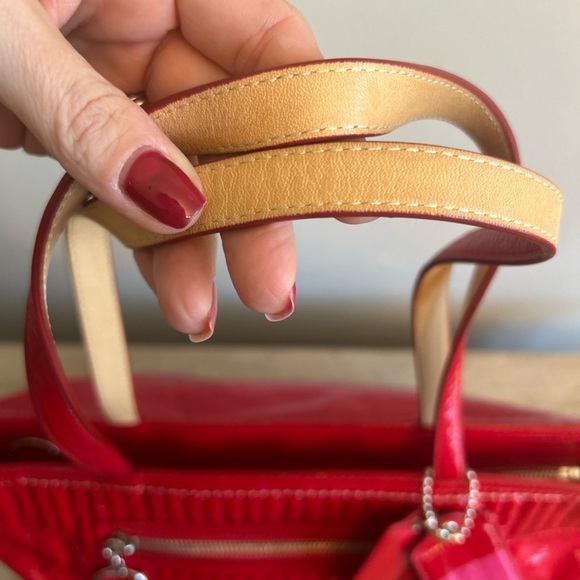 Coach Poppy Liquid Glass Red Patent Leather Shoulder Bag Purse Y2K - Picture 2 of 15